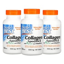 닥터스 베스트 콜라겐 펩탄 & 비타민C 1000mg 함유 180정 X 3통
