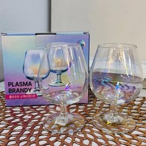 [전교일등 사장님] 플라즈마 꼬냑잔 브랜디잔 250ml 2개입 글라스 유리 코냑