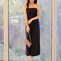 바보사랑 여자 해변 해외 여행 편한 옆트임 탑 롱 원피스.옷자락(무료배송)