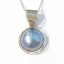 블루케이 [블루케이] 마베진주 원석 펜던트 220410-10 6월탄생석