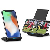 프라임 갤럭시S8 고속충전 거치형 충전패드, 블랙, 프라임 10W 무선충전거치대