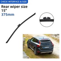 볼보 XC60 2009-2011 용 3 개 26 "20" 15 "전면 후면 와이퍼 블레이드 윈드실드 윈드 스크, 한개옵션0