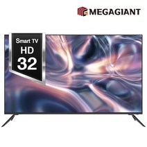 메가TV 32인치 HD 스마트TV 에너지1등급 소형 구글 스탠드 중소기업TV HD32GAJS, 81cm(32인치), 벽걸이형, 방문설치