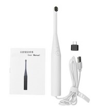 구강카메라 덴탈 카메라 구강 관리 셀프 치석 제거 2 in 1 usb 내 720p hd 내시경 치아 거울 android phone pc 용 6 조절 가능한 led 조명 159, 하얀색