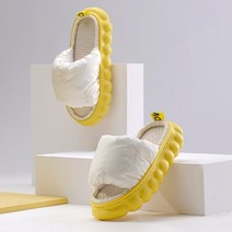 에르 유니크 패딩 린넨깔창 슬리퍼 발편한 통기성 층간소음 경량 실내화 사무실 거실화 베란다 신발