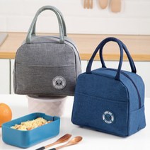 다용도 보온보냉 도시락가방 아기 이유식 학생 직장인 피크닉 런치백 쿨러백 보냉팩, 그레이