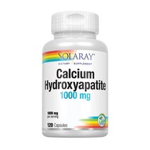 Solaray Calcium Hydroxyapatite 솔라레이 칼슘 하이드록시아파타이트 1000mg 120정, 1개, 1개