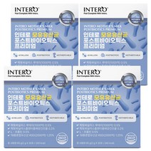 인테로 모유유산균 포스트바이오틱스 프리미엄 락토바실러스 가세리 루테리 신바이오틱스 프롤린 온가족 장건강 유산균 분유맛, 4박스, 30포