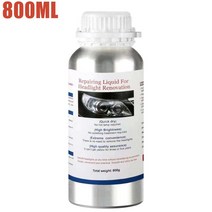 헤드라이트복원 자동차 유리복원제 헤드 라이트 키트 자동 헤드 라이트 폴란드어 수리 키트 800ml 액체 폴리머 바니시 증발기 차고 작업장 도구, 1 조각 수리 유체