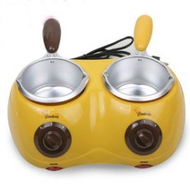 중앙패키지 에바 멜팅스타(노랑) - 2구(초콜릿멜팅기 초콜릿중탕기 퐁듀기계), 멜팅플러스