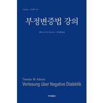 부정변증법 강의, 세창출판사, 테오도르 W. 아도르노 저/이순예 역