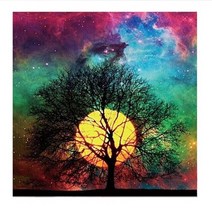 보석십자수 사각 원형 재물이 들어오는 아름다워 오두막 시골 풍경 보석자수 취미 자가격리, Full30x30cm 다이아몬드, 네이비 블루