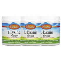 2+1 칼슨랩스 엘라이신 엘리신 아미노산 가루형 100g 83일분 3통, 1개, 기본