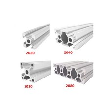 2020 2040 3030 2080 알루미늄 프로파일 100 200 300 350 400 450 500 550 600 mm 선형 레일 압출 CNC 3D 프린터 부품 직경, 100mm, 02-2040