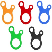 공구알지 스토퍼 달팽이 비너 스트링 텐트로프 비너 삼각 땅콩스토퍼, 달팽이스토퍼_그린