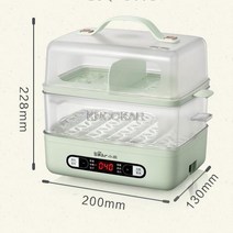350W 다기능 전기 음식 증기선 계란 보일러 스팀 밥솥 요리 아침 식사 기계 끓는 2 레이어 타이밍, [01] 220-240V, [04] AU
