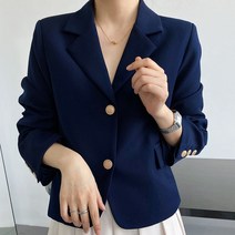 아이엠몽 여성 포켓 금장 봄 환절기 어깨패드 캐주얼재킷 제리카