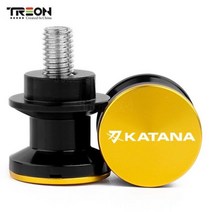 SUZUKI GSX600 GSX750 용 KATANA GSX-S1000 F GSX600F GSX750FGSX 750S 오토바이 CNC 스윙 암 스풀 슬라이더 스탠드 나사, Gold