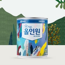 KCC 숲으로올인원 반광 0.9L 내외부 철재 벽지 목재 친환경페인트, 반광-적색