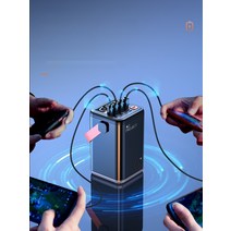 휴대용충전기 대용량파워뱅크 캠핑 보조배터리 60000MAH 100000mAh, 사파이어블루