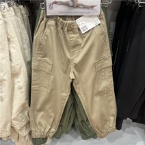 Uniqlo Kids/Girls/Boys 가을 작업복 단색 레깅스 캐주얼 바지 448839