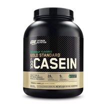 옵티멈 뉴트리션 골드 스탠다드 100% 카제인 프로틴 파우더 드링크 믹스 프렌치 바닐라 49 서빙 1.81 kg, 1.81kg, 1개