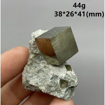 100% 천연 스페인어 입방체 큐브 황철석 광물 표본 돌 및 크리스탈 치유 크리스탈 석영 보석|Stones|, 1개, 22g