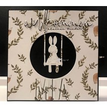 정원그네 돼지 공예 금속 절단 다이 컷 스윙 토끼 스크랩북 칼 블레이드 펀치 스텐실, 01 Fxs-3