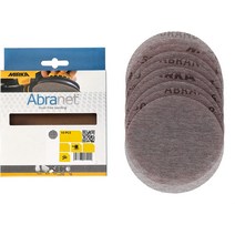 Mirka 9A-232-080RP 10개. 12.7cm P80 그릿 아브라넷 디스크 그레이, 03 120