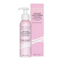 Pacifica 비건 콜라겐 하이드레이팅 헤어 마스크 트리트먼트 손상된 모발용 118ml