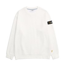 (내셔널지오그래픽) N224USW901 L 벨룩스 기모 맨투맨 WHITE