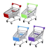 장식소품 미니어처 쇼핑카트 미니카트 인테리어소품, 레드