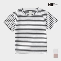 [NII] 아동 잔스트라이프 린넨 티셔츠_NNKARVM3451