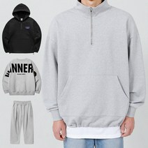 남녀공용 오버핏 맨투맨 지퍼 티셔츠 후드티 아노락 트레이닝 팬츠 남자 여자 남성 여성 단체티 12종모음