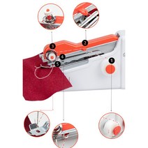 가정용미싱 미니재봉기 재봉틀휴대용 재봉틀 수리 초보자를 위한 완전 자동 전기 DIY 공예 미니 실용적인, 한개옵션0