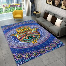 Nazar Evil Eye Tree of Life 영역 러그 가정용 카펫 거실 침실 소파 도어매트 주방 장식 어린이 놀이 미끄럼 방지 바닥 매트, 43.40x60cm15x23in - 15