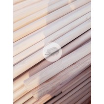 우드창고 레드오크 목봉 프리미엄 북미산 25파이x3000mm 참나무 원주목 나무봉환봉 옷걸이봉 홈데코 건축자재