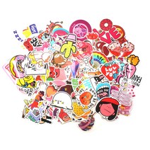 휴대폰 스트릿 노트북 빈티지 캐릭터 브랜드 스티커, 1, 컬러풀 F타입 100장