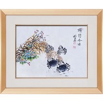 (진품) 게그림 합격 승진 공부방그림 서재 풍수 그림 동양화 액자 풍수에좋은 공부방 서제