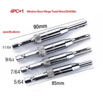 견고한 HSS-셀프 센터링 힌지 드릴 비트 세트 도어 캐비닛 5/64 "7/64" 1 드롭 배송, 01 4PC 1 wrench