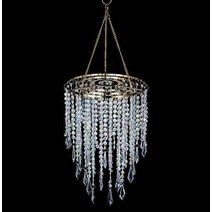 (해외직구) 조립된 행거 골드 중앙 프레임 무지개 빛깔의 아크릴 비드 에 펜, 1개, 기본