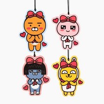 (카카오프렌즈 KAKAO FRIENDS 종이 방향제 (리본테마) 네오(모란향) 종이/카카오프렌즈/방향제/리본테마/모란향/네오, 단일 수량