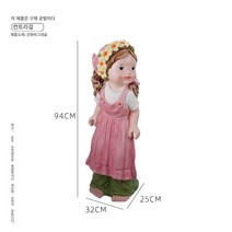 정원카트 편리한 편안한 안정적인 정원 드라이브 별빛스토어 철 복고풍 꽃 스탠드 녹색 식물 난초 즙이 많은 세발 자전거 간단한 북유럽 국가 트롤리 정원 실내 화분, 중간, 시골 여자애