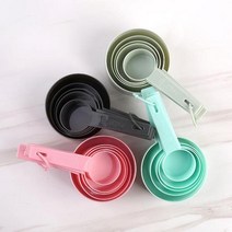 실용적인디자인 가정용 측정 컵 베이킹 도구 DIY 소스국자 원두스푼 커피계량 플라스틱, Black