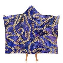 후드담요 입는 밍크 커스텀 예쁜 집순이 체인 프린트 플란넬 담요 부드러운 화이트 던지기 겨울 비행기 여행 침실 컬러 침대보