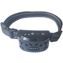 Yumico 강아지 짖음방지기 진동 자동 제어 강아지훈련용 목걸이 USB 충전식 방수, 블랙 무전격