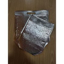 보름달비닐 손잡이 은박 보냉팩 5매 보냉파우치 아이스팩 보냉봉투, 가로(30)*세로(26.5)*밑면(11)+날개(5.5)