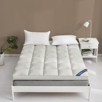 토퍼매트리스 더클라우딩 밴딩형토퍼, 라이트 그레이, 180*220cm 두께 10cm/5.5kg