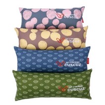 CUSCUZ 릴렉스체어 목베개, 나뭇잎/그린, 나뭇잎(그린)