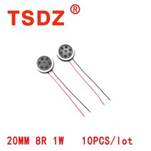 스피커 직경 20MM 원형 플라스틱 내부 자기 라인 8R 1W 접착 양면 접착제 의료 응용 프로그램에 대 한